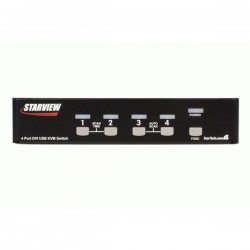 StarTech.com  4 Port StarView DVI USB KVM Switch with Audio