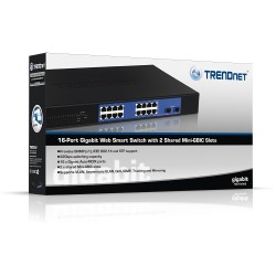 Trendnet TEG-160WS 16-port Gigabit Web Smart Switch