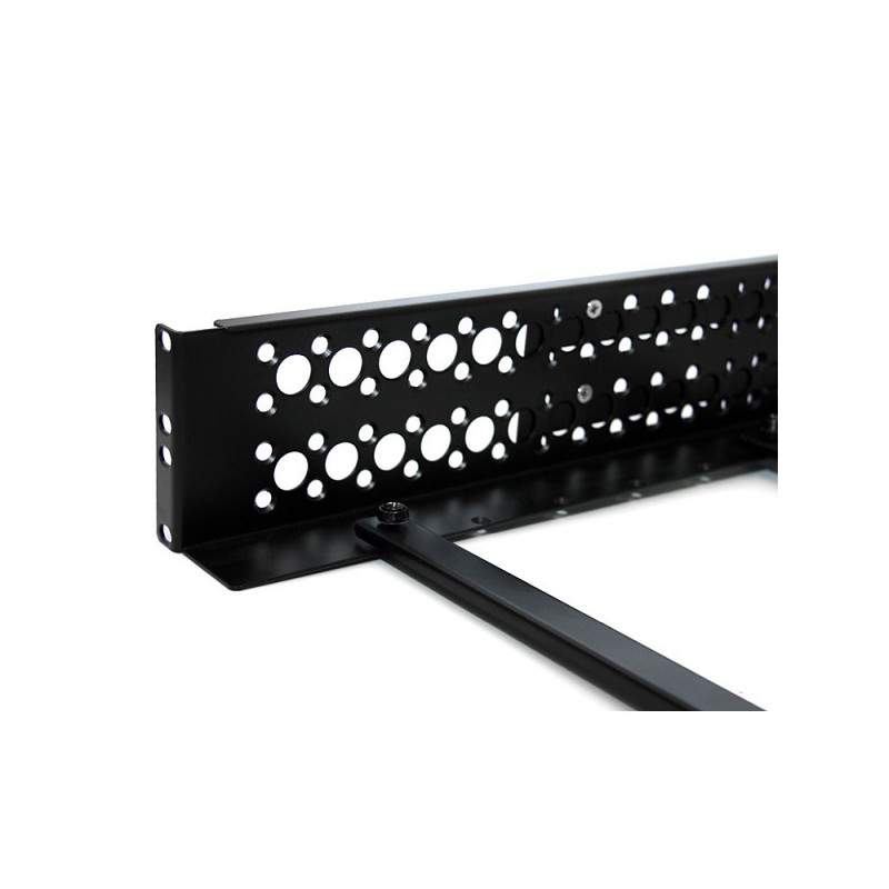 2U Fixed 19" Adjustable Depth Universal Server Rack Rails
