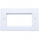 Singlegang Office Style Euro Faceplate