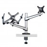 Tripp Lite Full Motion Dual Desk Clamp for 13" to 27" Monitors and Laptops Up to 15" | Tripp Lite Flat Panel Desk Mounts
