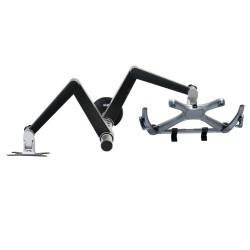 Tripp Lite Full Motion Dual Desk Clamp for 13" to 27" Monitors and Laptops Up to 15" | Tripp Lite Flat Panel Desk Mounts