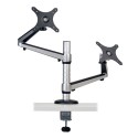 Tripp Lite Dual Full Motion Flex Arm Desk Clamp for 13" to 27" Monitors
