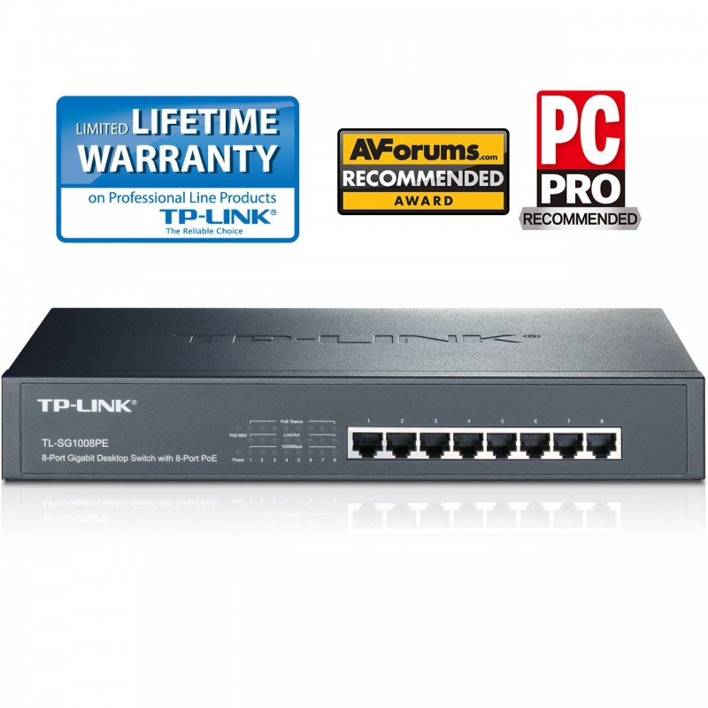 TP-LINK TL-SG1008PE 8 Port Gigabit PoE Switch