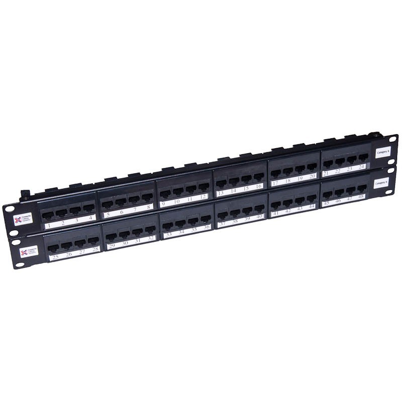 Cat6 Patch Panel 48 Port, 110 Type, 2U - Infinity Cable Products