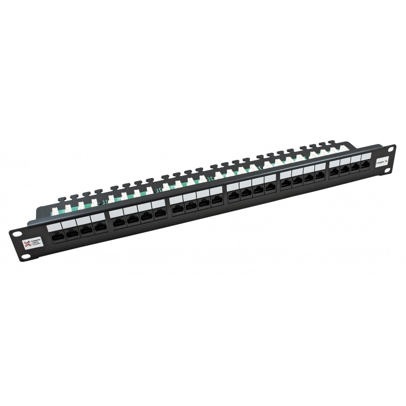 24 Port Cat5e CCS 2020 Right Angled Patch Panel