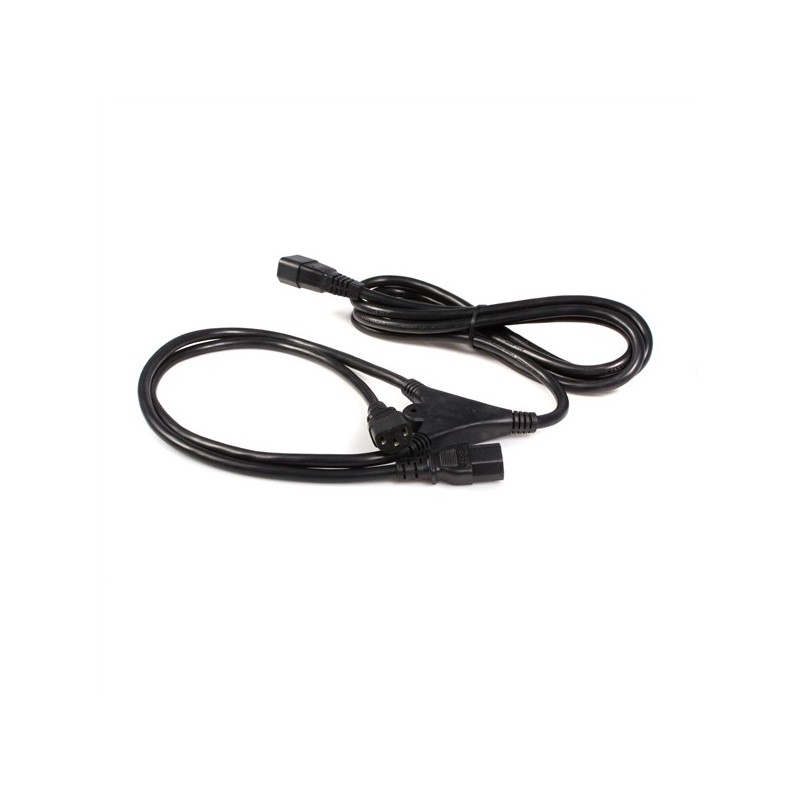 StarTech.com 10 ft Computer Power Cord Splitter IEC320 C14 to 2x IEC320 C13