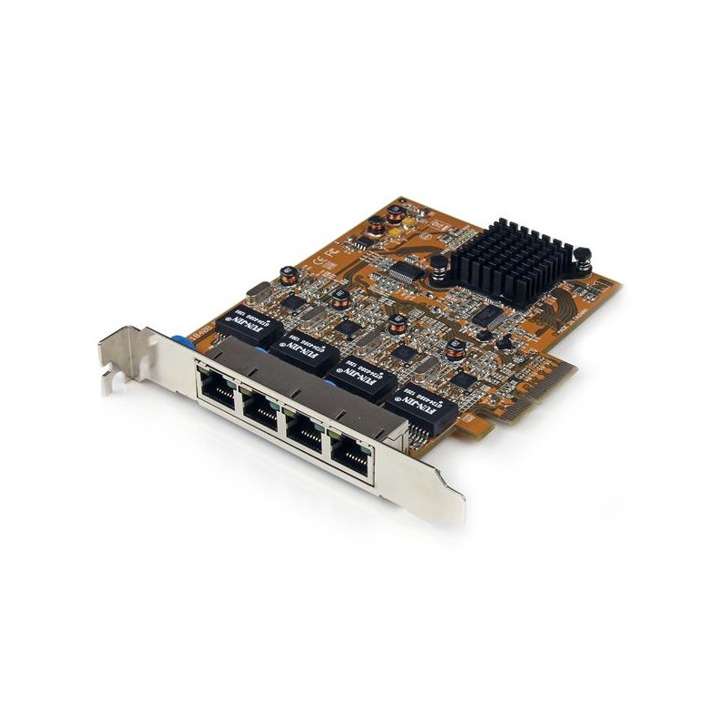 StarTech.com 4 Port PCI Express Gigabit Ethernet NIC Network Adapter Card