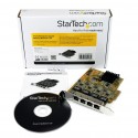 StarTech.com 4 Port PCI Express Gigabit Ethernet NIC Network Adapter Card