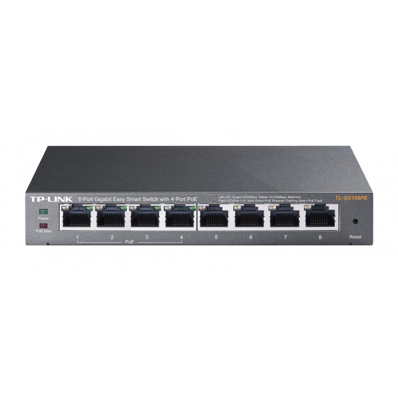 TP-LINK 8-Port Gigabit Easy Smart Switch with 4-Port PoE