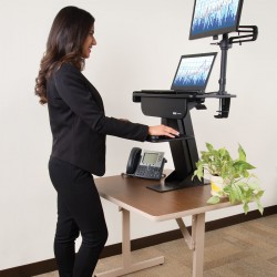 Tripp Lite WorkWise Standing Desk-Clamp Workstation | Tripp Lite Flat Panel Desk Mounts