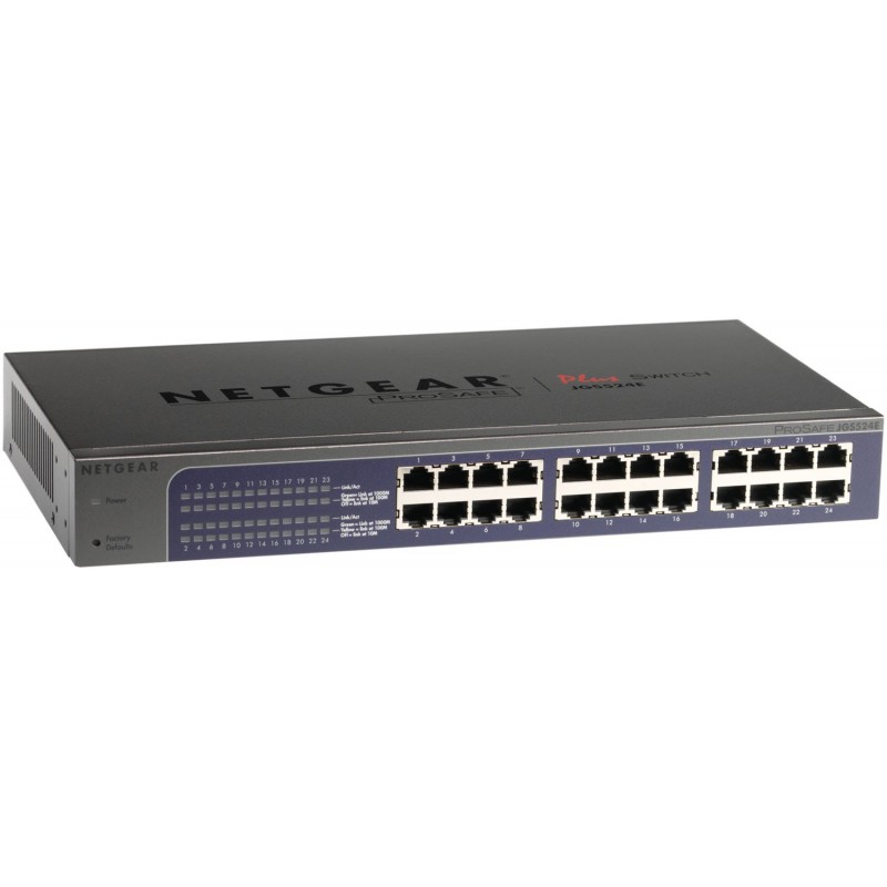 Netgear ProSafe Plus JGS524PE Netgear Unmanaged Rackmount Switches