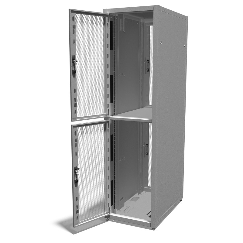 42u 800mm x 1000mm 2 Compartment CoLocation Server Rack | 2 Compartment ...