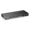 ZyXEL GS1100-10HP Unmanaged Gigabit Ethernet (10/100/1000) Power over Ethernet (PoE) 1U Black