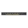 ZyXEL GS1100-10HP Unmanaged Gigabit Ethernet (10/100/1000) Power over Ethernet (PoE) 1U Black
