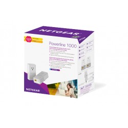Netgear PLP1000 1000Mbit/s Ethernet LAN White 2pc(s) PowerLine adapter