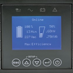 Tripp Lite SmartOnline 208/230V 1kVA 900W Double-Conversion UPS, 2U, Extended Run, SNMP Card Option, LCD, USB, DB9, ENERGY STAR