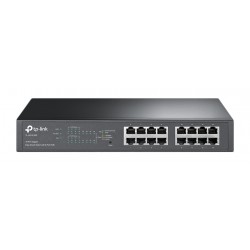 TP-LINK TL-SG1016PE Managed Gigabit Ethernet (10/100/1000) Power over Ethernet (PoE) Black network switch