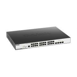 D-Link DGS-3000 Managed L2 Gigabit Ethernet (10/100/1000) Power over Ethernet (PoE) 1U Black