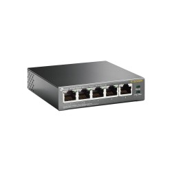 TP-LINK TL-SG1005P Unmanaged Gigabit Ethernet (10/100/1000) Power over Ethernet (PoE) Black network switch