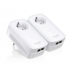 TP-LINK AV1000 Ethernet LAN White 2pc(s) PowerLine network adapter