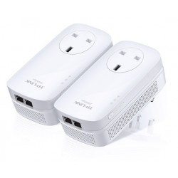 TP-LINK AV1000 Ethernet LAN White 2pc(s) PowerLine network adapter