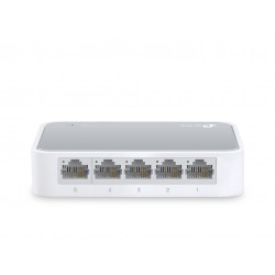 TP-LINK 5-Port 10/100 Switch Desktop 9.0VDC/0.6A Unmanaged Fast Ethernet (10/100) White