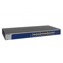 Netgear XS724EM Managed L2 10G Ethernet (100/1000/10000) 1U Blue, Grey