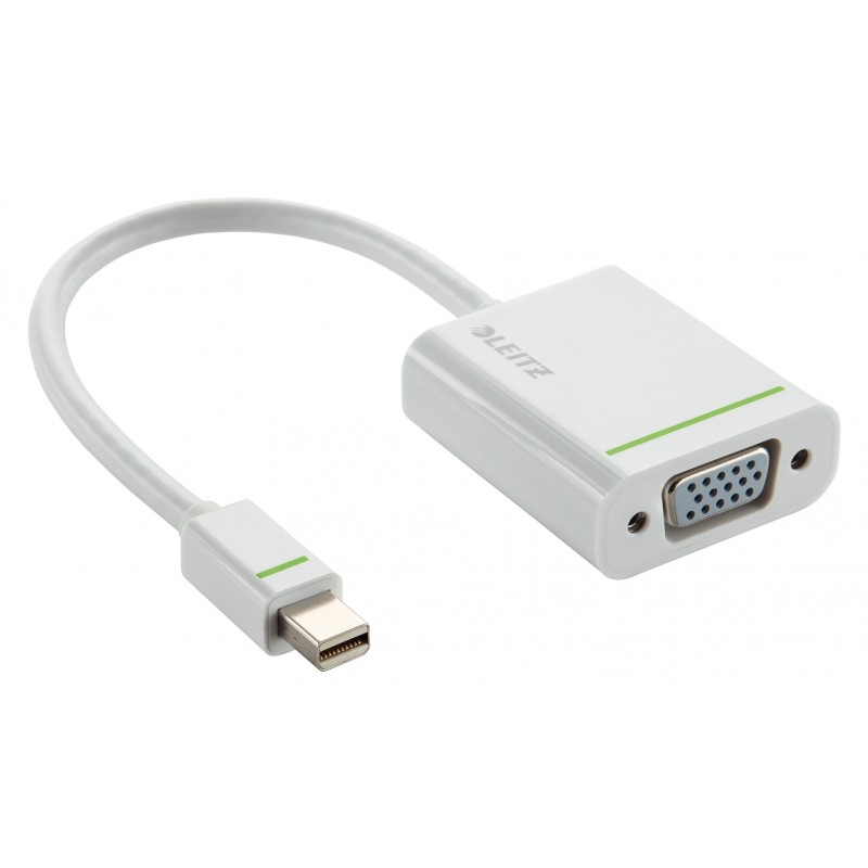 Leitz 63090001 VGA Mini DisplayPort White cable interface/gender adapter