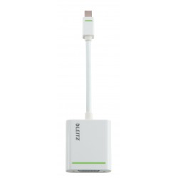 Leitz 63090001 VGA Mini DisplayPort White cable interface/gender adapter