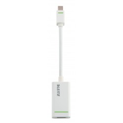 Leitz 63100001 Mini DisplayPort HDMI White cable interface/gender adapter