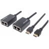 Manhattan 207386 Network transmitter & receiver Black