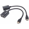 Manhattan 207386 Network transmitter & receiver Black