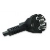 Intellinet 19" 8-Way 8AC outlet(s) Black surge protector