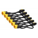 APC AP8714S Power Cord Kit (6 ea), Locking, C19 to C20, 1.2m