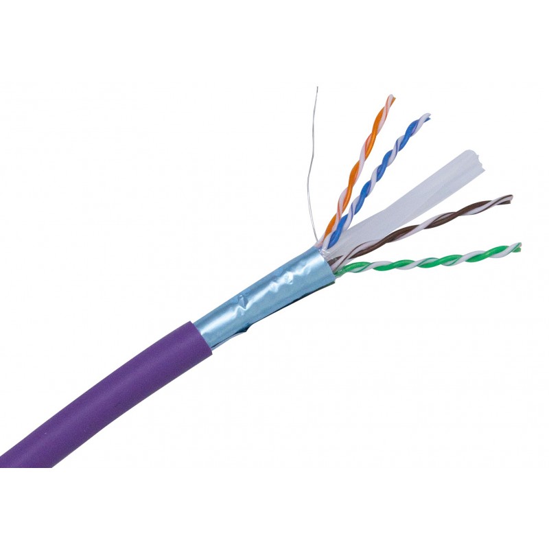 Cat6 FTP Shielded PVC Solid Core Cable