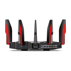 TP-LINK Archer C5400X wireless router Tri-band (2.4 GHz / 5 GHz / 5 GHz) Gigabit Ethernet Black, Red