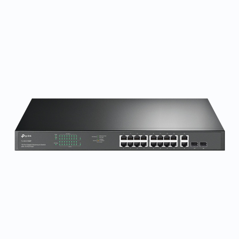 TP-LINK 18-Port Gigabit Rackmount Switch with 16 PoE+