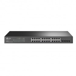 TP-LINK T1600G-28TS network switch Managed L2/L3/L4 Gigabit Ethernet (10/100/1000) Black 1U