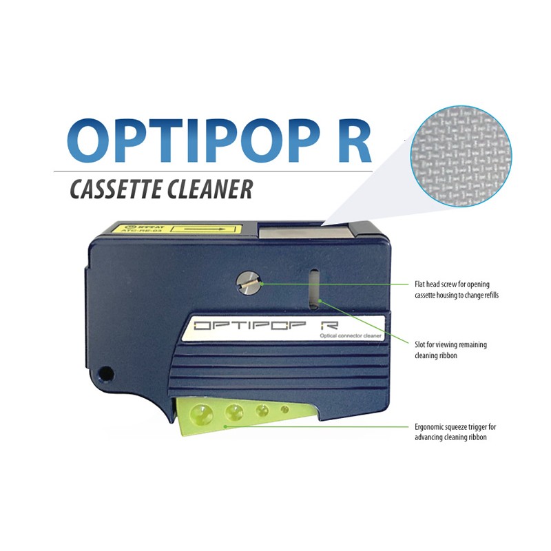 Optipop - Single Ferrule and Female MT Cassette Cleaner