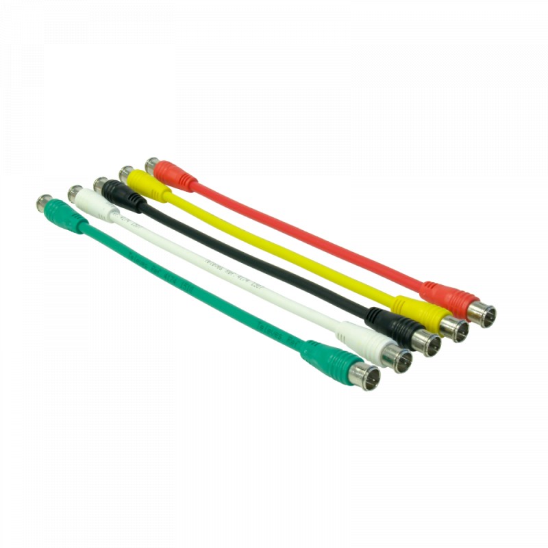 Kit of five coloured cables