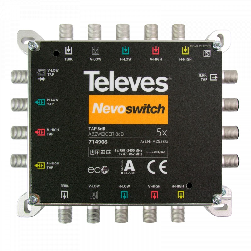 NevoSwitch tap 5 inputs 8dB