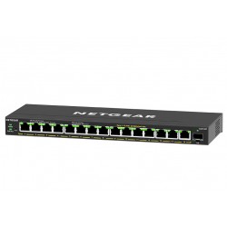 Netgear GS316EP Managed Gigabit Ethernet (10/100/1000) Power over Ethernet (PoE) Black