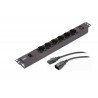 APC EPDU1010B-SCH power distribution unit (PDU) 7 AC outlet(s) 1U Black