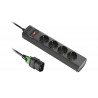 APC PZ42IZ-GR power distribution unit (PDU) 4 AC outlet(s) Black