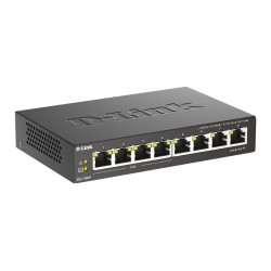 D-Link DGS-1008P Unmanaged L2 Gigabit Ethernet (10/100/1000) Power over Ethernet (PoE) Black