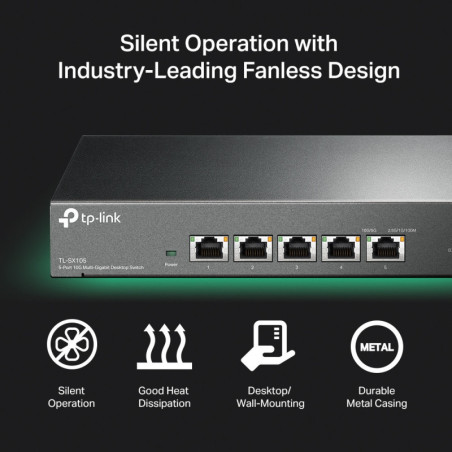 P-Link 5-Port 10G Desktop Switch