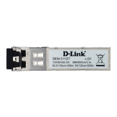 -Link D-Link 1-port Mini-GBIC SFP to 1000BaseSX, 550m for all