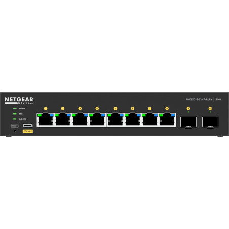 ETGEAR 8x1G PoE+ 220W and 2xSFP+ Managed Switch