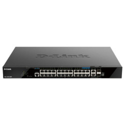 -Link D-Link 28-Port Gigabit Stackable POE+ Smart Managed Switch with 2 x 10GBase-T & 2 x 10G SFP+